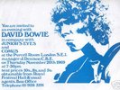 David Bowie - rare Purcell Rooms 1969 concert flyer