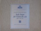 FOURNIER BACH SOLO CELLO SUITES DGG ARCHIV LINEN BOX NM
