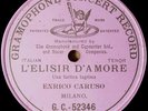 € ENRICO CARUSO 1902 G&T 52346 RARE OPERA 78 RPM