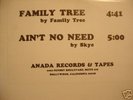 12'' DISCO -  RARE - SKYE-  AIN'T NO NEED / FAMILY TREE