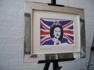 SEX PISTOLS GOD SAVE THE QUEEN SIGNED CANVAS POP ART