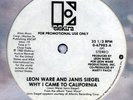 LEON WARE- WHY I CAME TO CALIFORNIA **PROMO 1982**