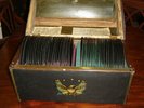 Treasure Chest with 54 Antique Records 78RPM-War Eagles