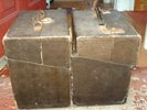 2  old record cases full of 78s