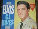Super Rare ELVIS GI BLUES Record Wooden Heart Sticker +