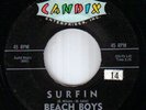 Beach Boys 45, Surfin, Candix 301, RARE, from 1961,Vg++