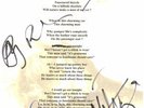 THE SMITHS FULLY SIGNED LYRIC SHEET - W/COA - MORRISSEY