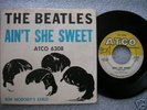 BEATLES 45 very rare AIN'T SHE SWEET picture sleeve ***