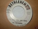 THE PRETENDERS RARE DOO WOP 45 on BETHLEHEM PROMO 45
