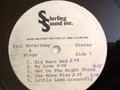 PAUL McCARTNEY  & WINGS  RED ROSE SPEEDWAY ACETATE NM