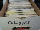 A BOX of 45rpm Records-Over 175 Oldies, Beatles, etc