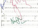 PINK FLOYD FULLY SIGNED SHEET MUSIC  W/COA - MONEY