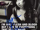 AMY WINEHOUSE MY INSPIRATION HMV FLYER SIGNED W/COA