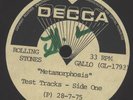 Rolling Stones - Metamorphosis Test Tracks ACETATE 10