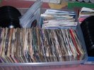 Over 500 45 rpm records plus program to print labels