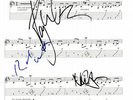 PINK FLOYD FULLY SIGNED SHEET MUSIC  W/COA - MONEY
