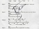 DAVID BOWIE ALADDIN SANE SHEET MUSIC SIGNED W/COA