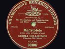 BELLINCIONI Red G&T MEFISTOFELE 78rpm shellac record