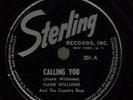 HANK WILLIAMS FIRST RECORD -COUNTRY/ROCKABILLY