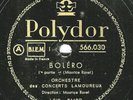 2-Set RAVEL conducts RAVEL 78rpm Polydor 566030/1Bolero