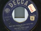 45-PETE BEST FOUR-BEATLES FIRST DRUMMER on DECCA-RARE