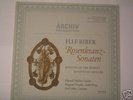 Melkus Biber Rosenkranz- Sonaten Deutsche Archiv NR