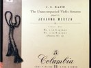 JOHANNA MARTZY BACH SONATAS BRITISH COLUMBIA 33CX 1286
