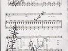 SEX PISTOLS ANARCHY UK SHEET MUSIC FULLY SIGNED W/COA