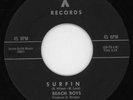 CLASSIC SURF / ROCK & ROLL 45  BEACH BOYS ON  X  LISTEN