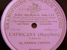 € ENRICO CARUSO Pink G&T 052157 AFRICANA OPERA 78 RPM