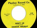 Charles Holiday RARE Northern Soul 45 on Playboy
