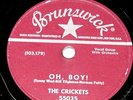 Buddy Holly &The Crickets 78, Oh Boy on Brunswick, NOS