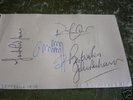 Led Zeppelin - all 4 signed autograph page 1979