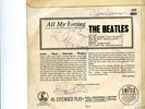 THE BEATLES - AUTOGRAPHS -SIGNED -ALL MY LOVING U.K.E.P