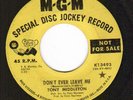 TO THE ENDS OF THE EARTH Tony Middleton MGM 13493 DJ