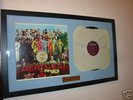Signed The Beatles Sgt Peppers Vintage LP Album x4 COA