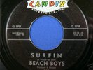 BEACH BOYS 45 rpm  CANDIX 301 SURFIN w/ Luau - RARE
