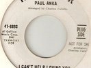PAUL ANKA I CANT HELP LOVING YOU NORTHERN SOUL hear