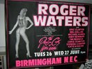 CONCERT POSTER Roger Waters TOUR 84 Pink Floyd CLAPTON