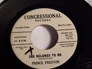 RARE BELGIUM SOUL DOO WOP PRINCE PRESTON CONGR. *LISTEN