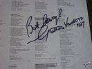 Luther Vandross - signed Lyric sheet - STOP TO LOVE