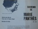 Marie Panthès: Recordings on Radio Geneva 1949-1953