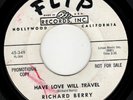 RICHARD BERRY soul R&B 45 “Have Love Will Travel” FLIP