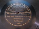 VICTOR 78 RPM phonograph record UNCLE JOSH CAL STEWART