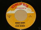 Dickie Wonder - Nobody Knows - Sound of Soul - M-