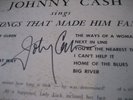 1959 SUN ALBUM JOHNNY CASH AUTOGRAPHED SIGNED SAN DIEGO