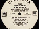 THE FREEWHEELIN' BOB DYLAN - WHITE LABEL PROMO