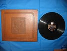 Leder-Record-Album  mit  14 uralten Schellack-Platten