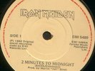 IRON MAIDEN 2 MINUTES TO MIDNIGHT SINGLE IRISH PRESS PS