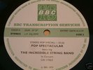 BBC TRANSCRIPTION LP 'IN CONCERT' INCREDIBLE STRING